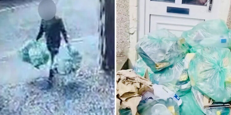 Πέταγε τα σκουπίδια του στην είσοδο πολυκατοικίας – Η απίθανη εκδίκηση όταν τον κατάλαβαν (video)