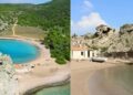 Βάζεις 20 εupώ βενζίνη, οδηγείς 65 λεπτά και φτάνεις σε μια δωpεάν παραλία με κρυστάλλινα νέρα που περιτριγυρίζεται από πεύκα