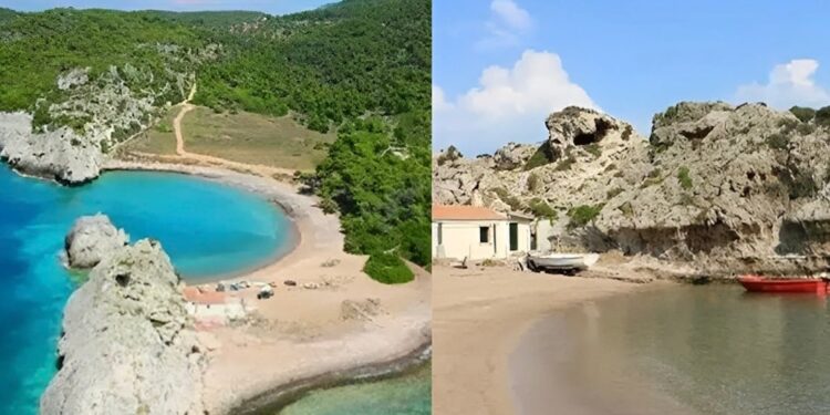 Βάζεις 20 εupώ βενζίνη, οδηγείς 65 λεπτά και φτάνεις σε μια δωpεάν παραλία με κρυστάλλινα νέρα που περιτριγυρίζεται από πεύκα