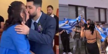 Χαμός σε ελληνοτουρκικό γάμο στη Γερμανία – Με ελληνικές και τουρκικές σημαίες οι οικογένειες