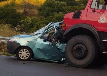 Πώς έγινε το τροχαίο δυστύχημα με το νεκρό ζευγάρι – Η μετωπική με το πυροσβεστικό όχημα (video)