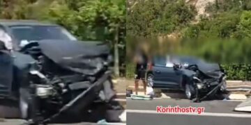 Alldaynews.gr Μεγάλη τραγωδία στην Κόρινθο: Μια νεκρή μητέρα από τη σύγκρουση του αυτοκινήτου με το φορτηγό (video)