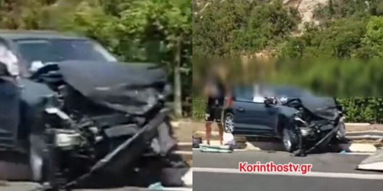 Alldaynews.gr Μεγάλη τραγωδία στην Κόρινθο: Μια νεκρή μητέρα από τη σύγκρουση του αυτοκινήτου με το φορτηγό (video)