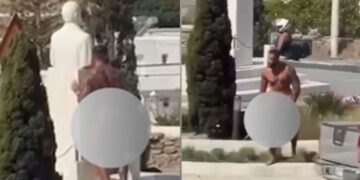 Απίστευτο περιστατικό στη Μύκονο: Γυμνός άνδρας ερωτοτροπούσε με άγαλμα