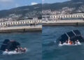 Η στιγμή που δόκιμοι της Στρατιωτικής Ακαδημίας σώζουν οδηγό από αυτοκίνητο που βυθίζεται (video)
