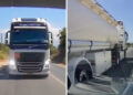 Εξοργιστικό περιστατικό: Οδηγός βυτιοφόρου παίζει φώτα, πατάει κόρνες και κάνει προσπέραση σε διπλή γραμμή (video)