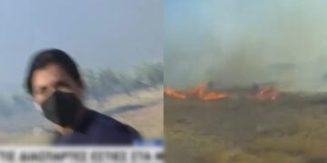 ΣΚΑΪ: «Νίκο, φύγε!» – Η ζωντανή σύνδεση μετατράπηκε σε εφιάλτη, καύτρες χτύπησαν τον εικονολήπτη