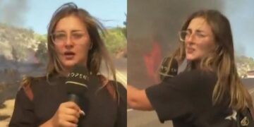 «Κώστα τρέχα, θα καούμε»: Η στιγμή που τηλεοπτικό συνεργείο περικυκλώνεται από φλόγες στη Σαλαμίνα (Βίντεο)