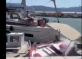 Χάος στο λιμάνι: Ακυβέρνητο ιστιοφόρο προσκρούει σε σκάφη – Οι φωνές αγωνίας (video)