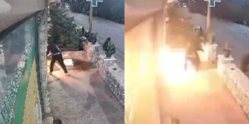 Εμπρησμός φαρμακείου: Η στιγμή που βάζουν φωτιά και καίνε το φαρμακείο ενώ τους καταγράφει η κάμερα (video)