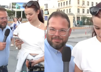 Ρεπόρτερ του ΣΚΑΪ ανταλλάσσει «στον αέρα» social media με ταξιδιώτισσες προς Νάξο! – «Μισό λεπτάκι να κάνουμε τη δουλίτσα μας»