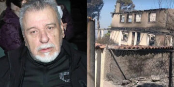 Τάσος Χαλκιάς: Κάηκε το σπίτι του στο Πόρτο Γερμενό (video)