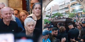 Μαζωνάκης: Τραγικές στιγμές στη «λαϊκή αγρυπνία» – «Λύγισαν» οι γονείς και οι αδερφές του πάνω από τη σορό του (Φωτογραφίες)