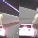 Συγκλονιστικό βίντεο με γυναίκα που πηδάει από οροφή αυτοκινήτου εν κινήσει μέσα σε τούνελ (video)